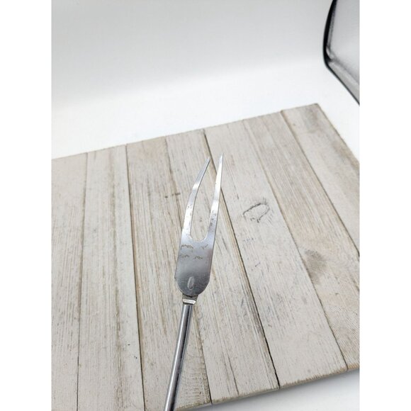 Ekco Stainless Steel USA BBQ Meat Fork Turner Wooden Handle 16 1/4" - Picture 6 of 6